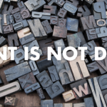 image blog caractère typographique print is not dead